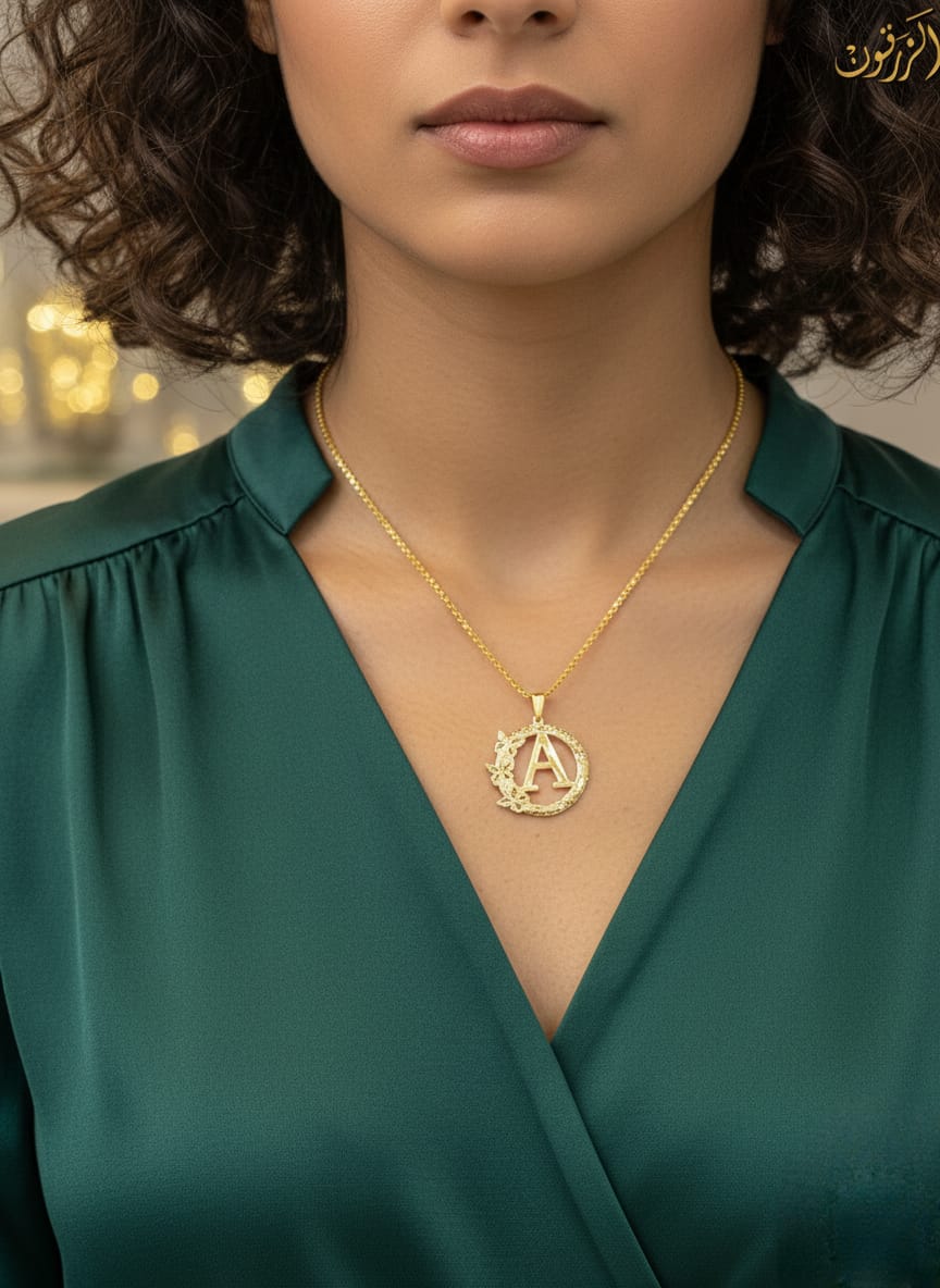 Customized initial necklace