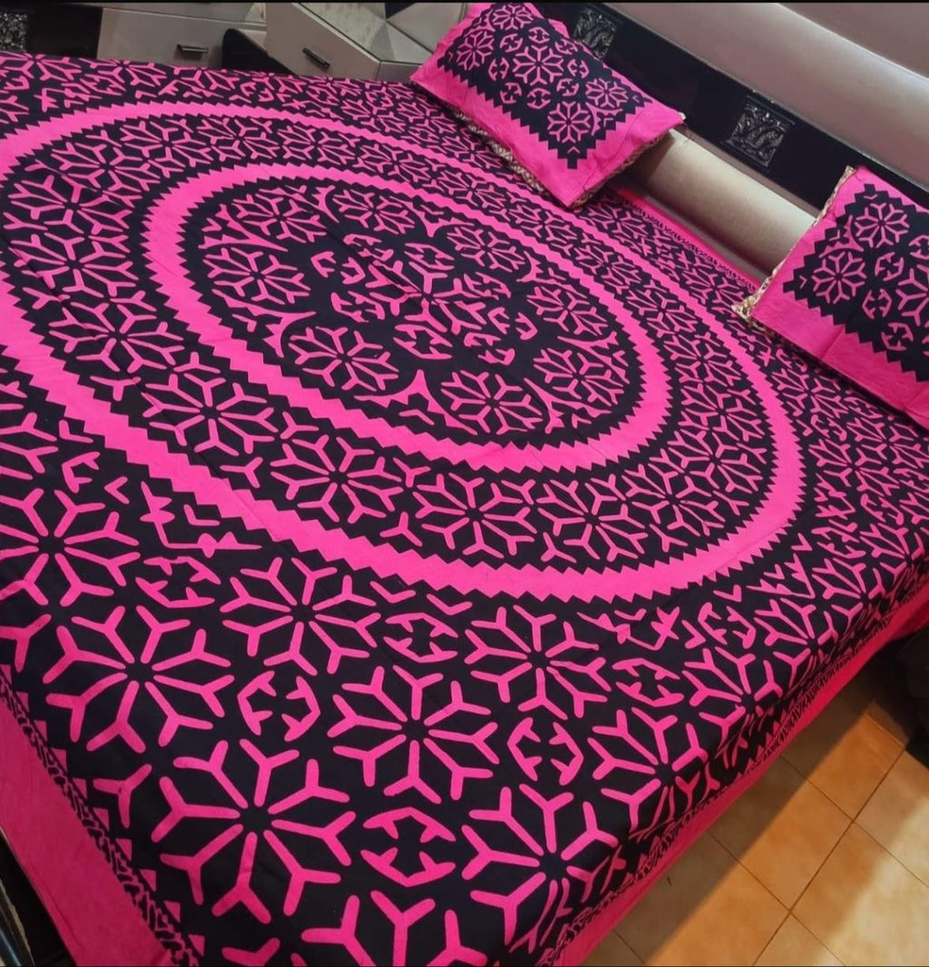 ✨Block print work,✨ ✨bedsheets✨