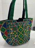 Embroidery cotton stuff hand bag