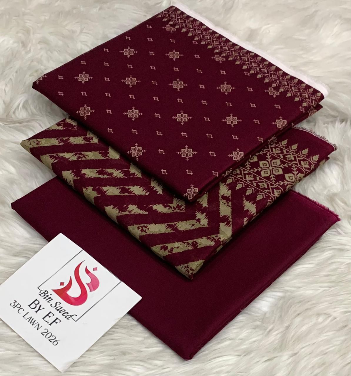 Bin saeed 3pc lawn