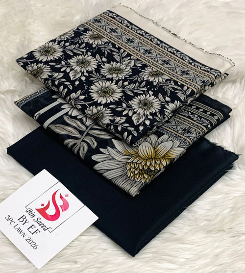 Bin saeed 3pc lawn
