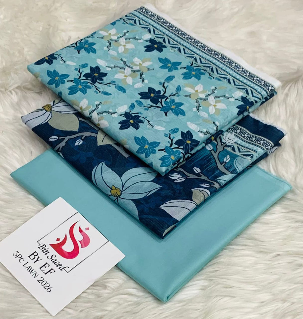 Bin saeed 3pc lawn