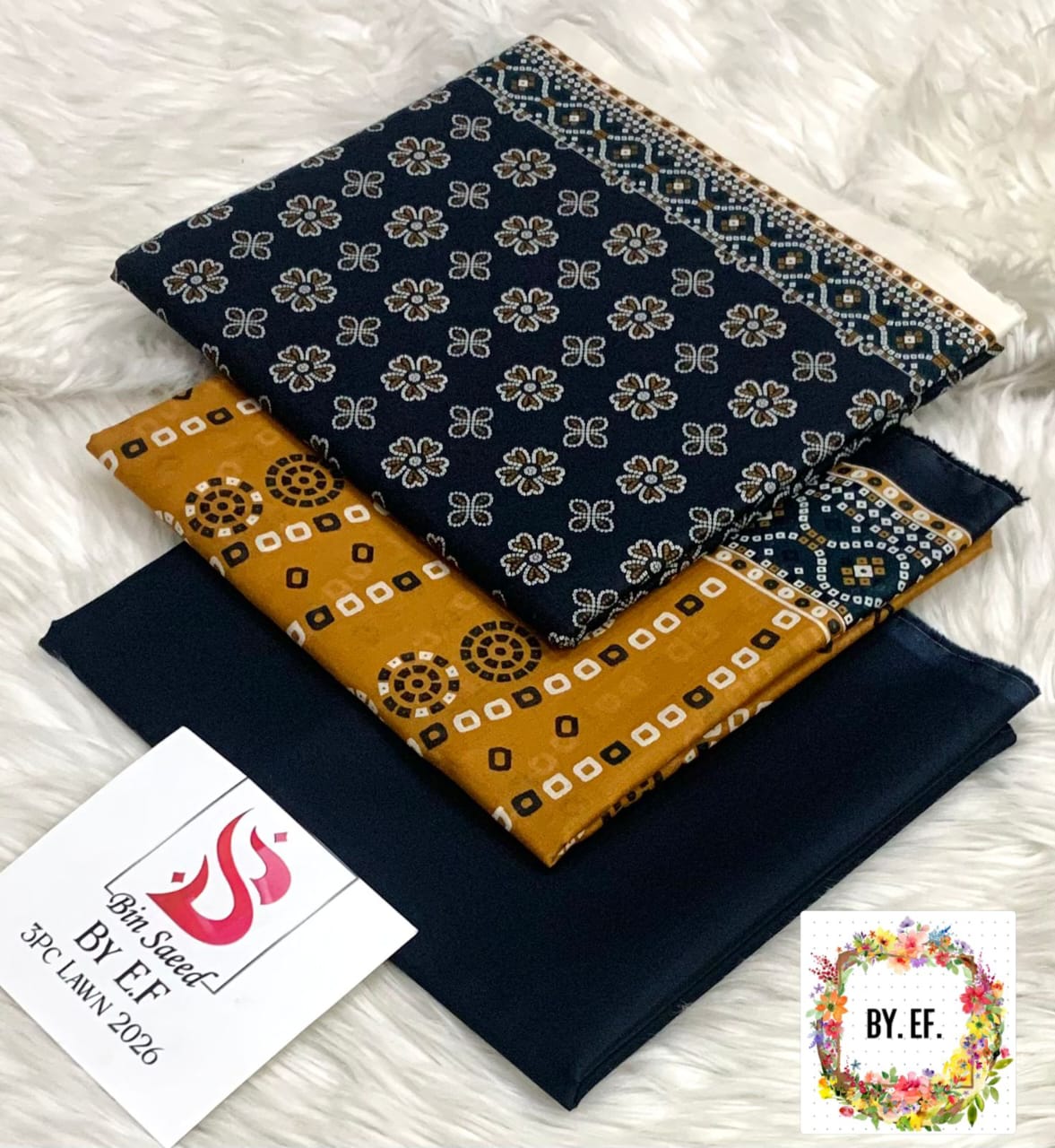 Bin saeed 3pc lawn