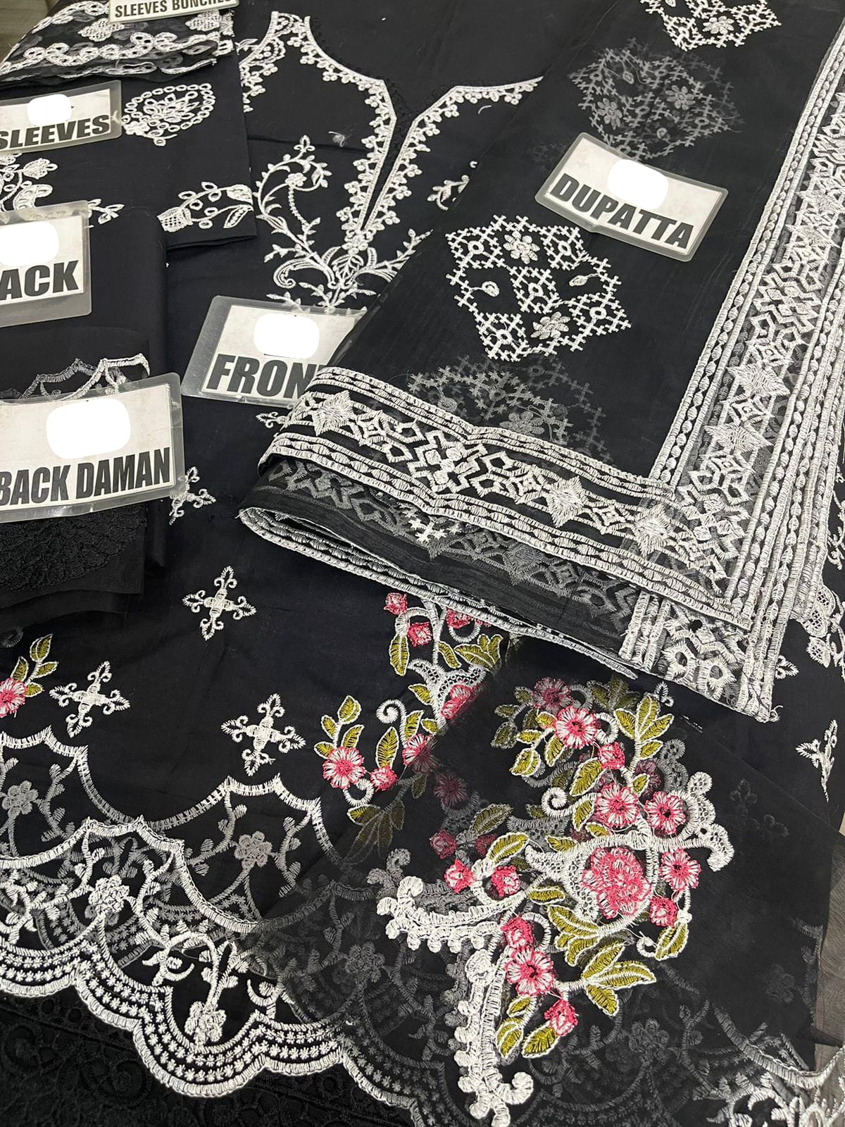 Qalamkar lawn 3pc suit