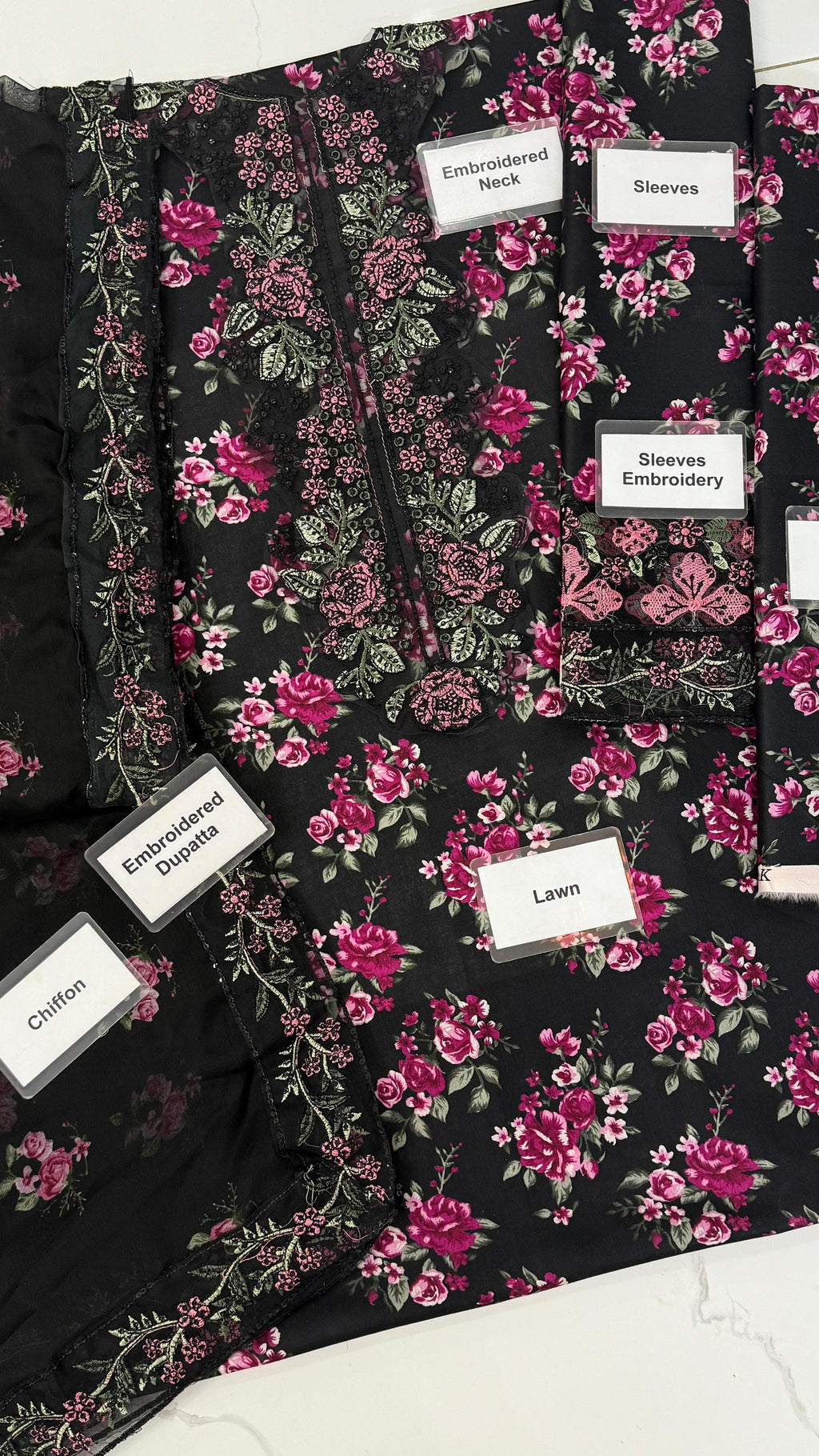 Brnde Iznik lawn suit