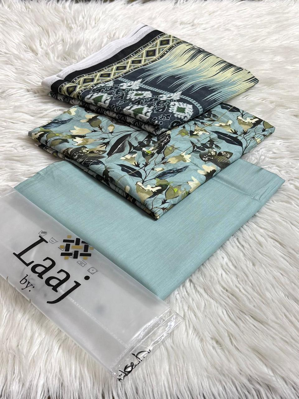 Laaj*lawn 3pc suit