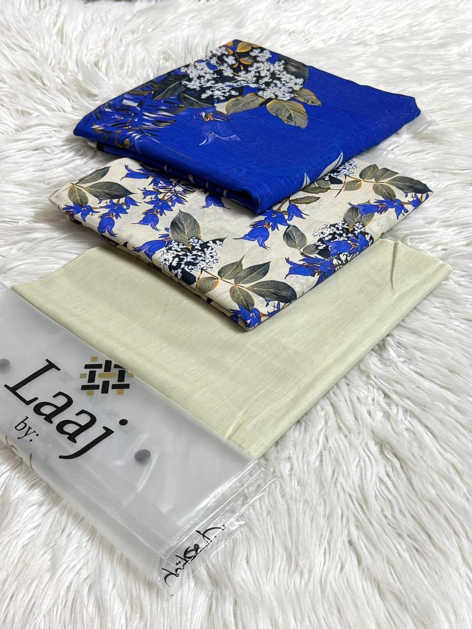 Laaj*lawn 3pc suit