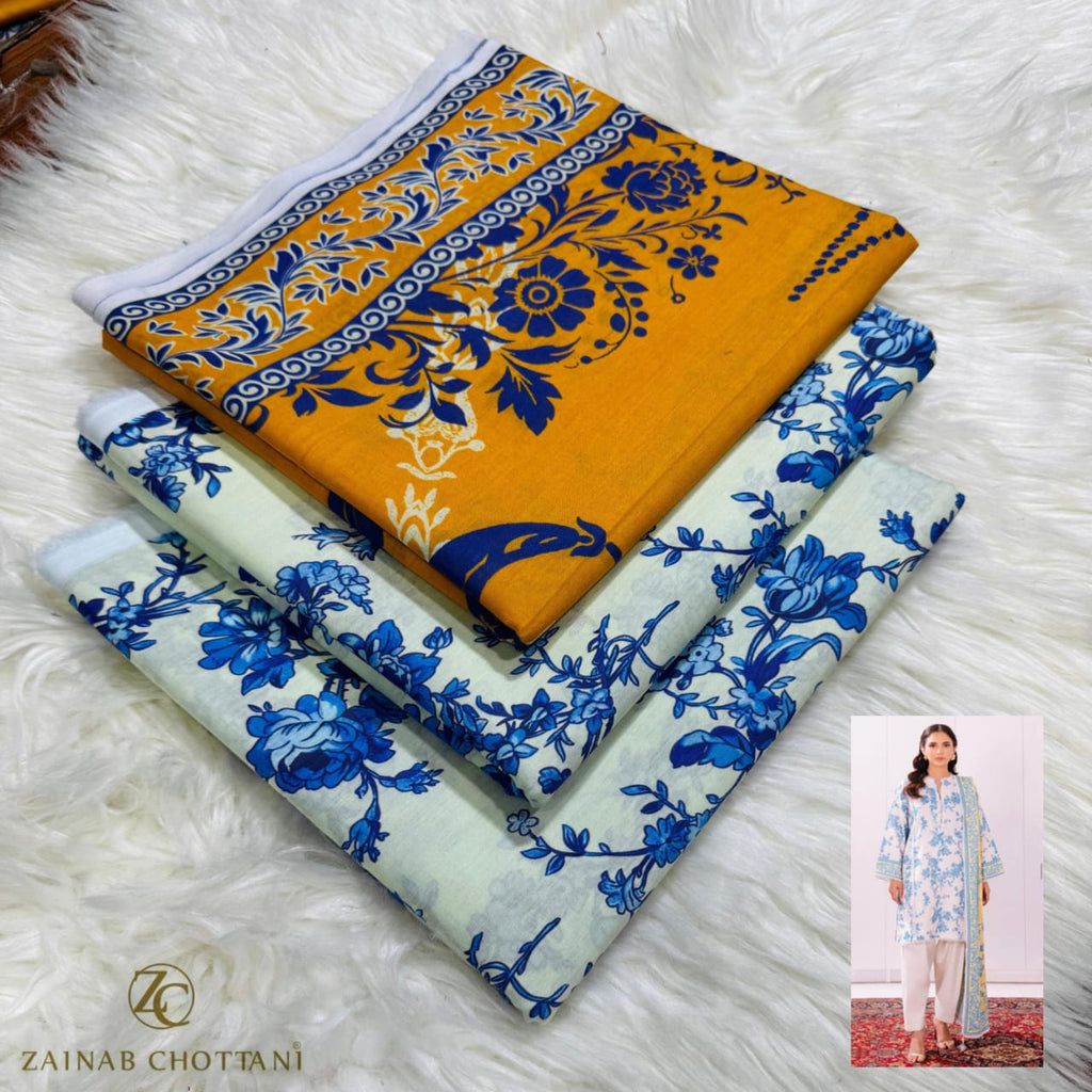 Brand Zainab chottani.lawn 3pc suit