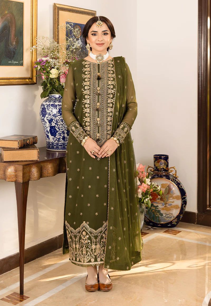 Brand Asim Jofa.shiffon 3pc suit
