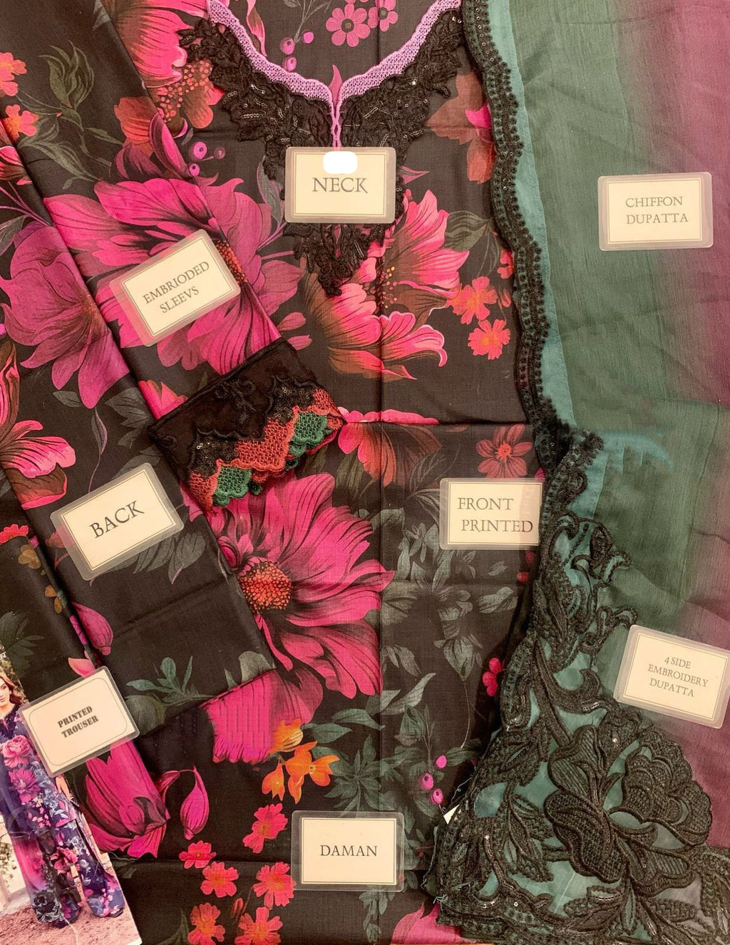 Inzik lawn 3pc suit