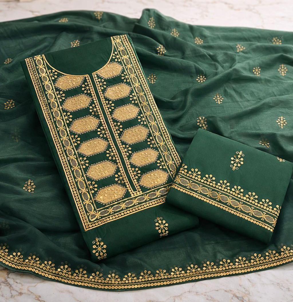 Embroidery lawn cotton suit