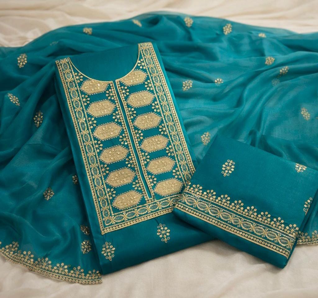 Embroidery lawn cotton suit