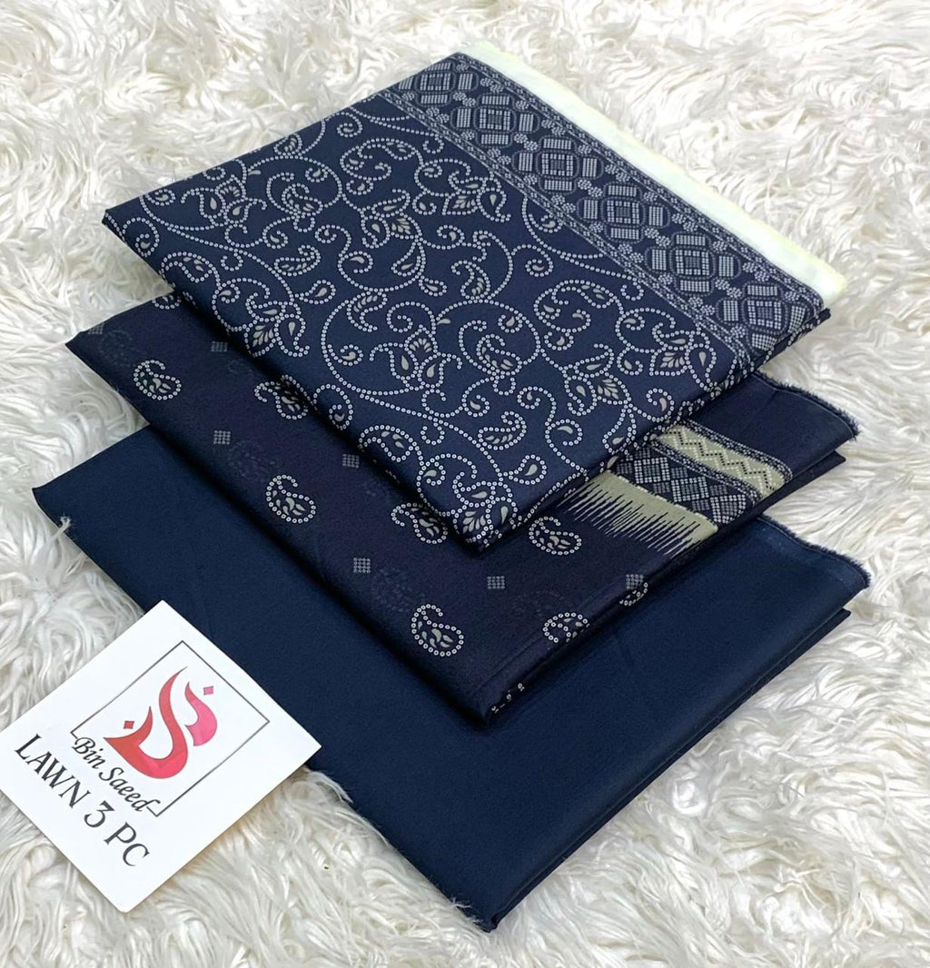 Bin saeed original lawn 3pc
