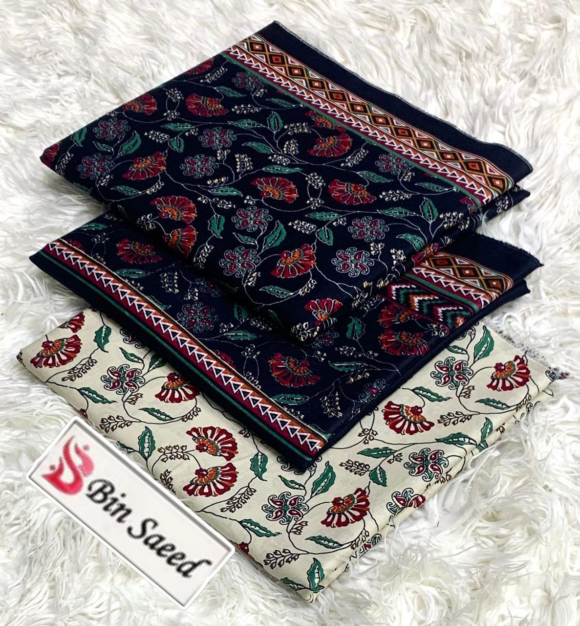 Bin saeed lawn 3pc suit