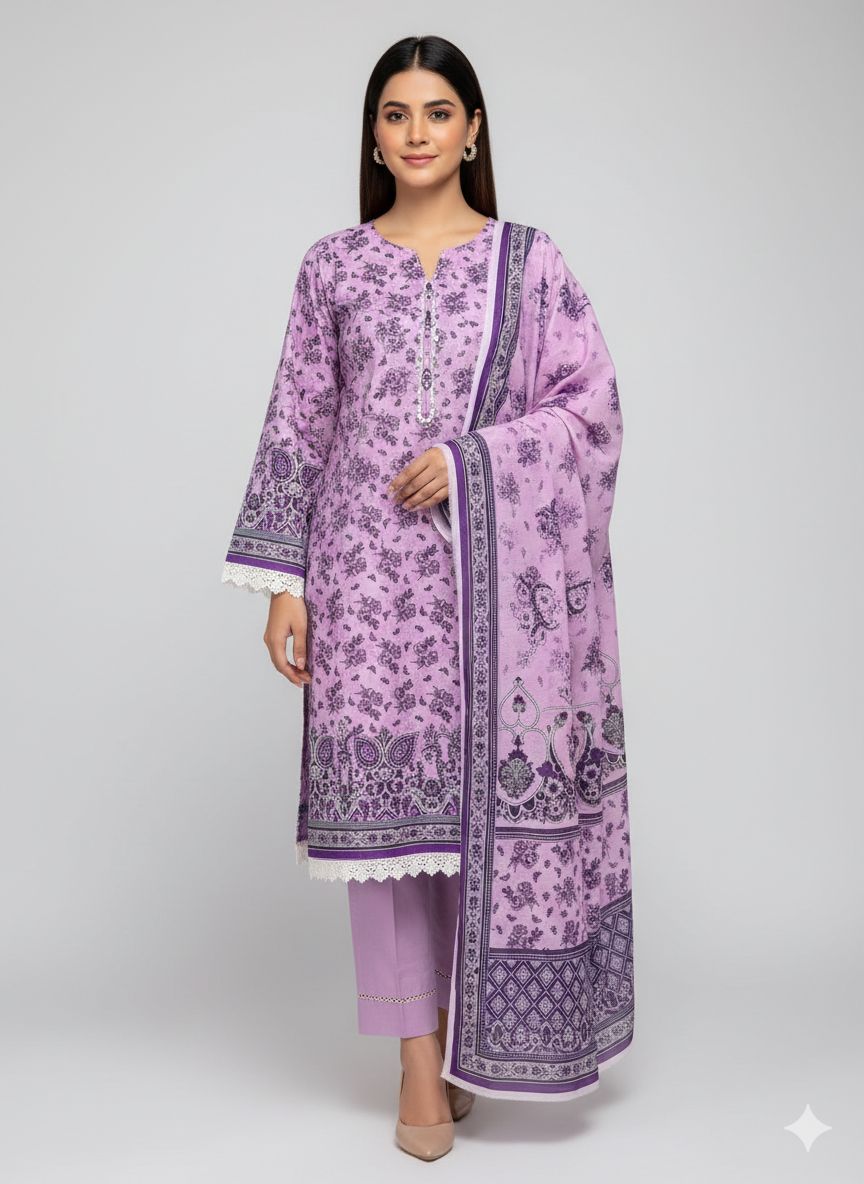 SAPPHIRE lawn 3pc