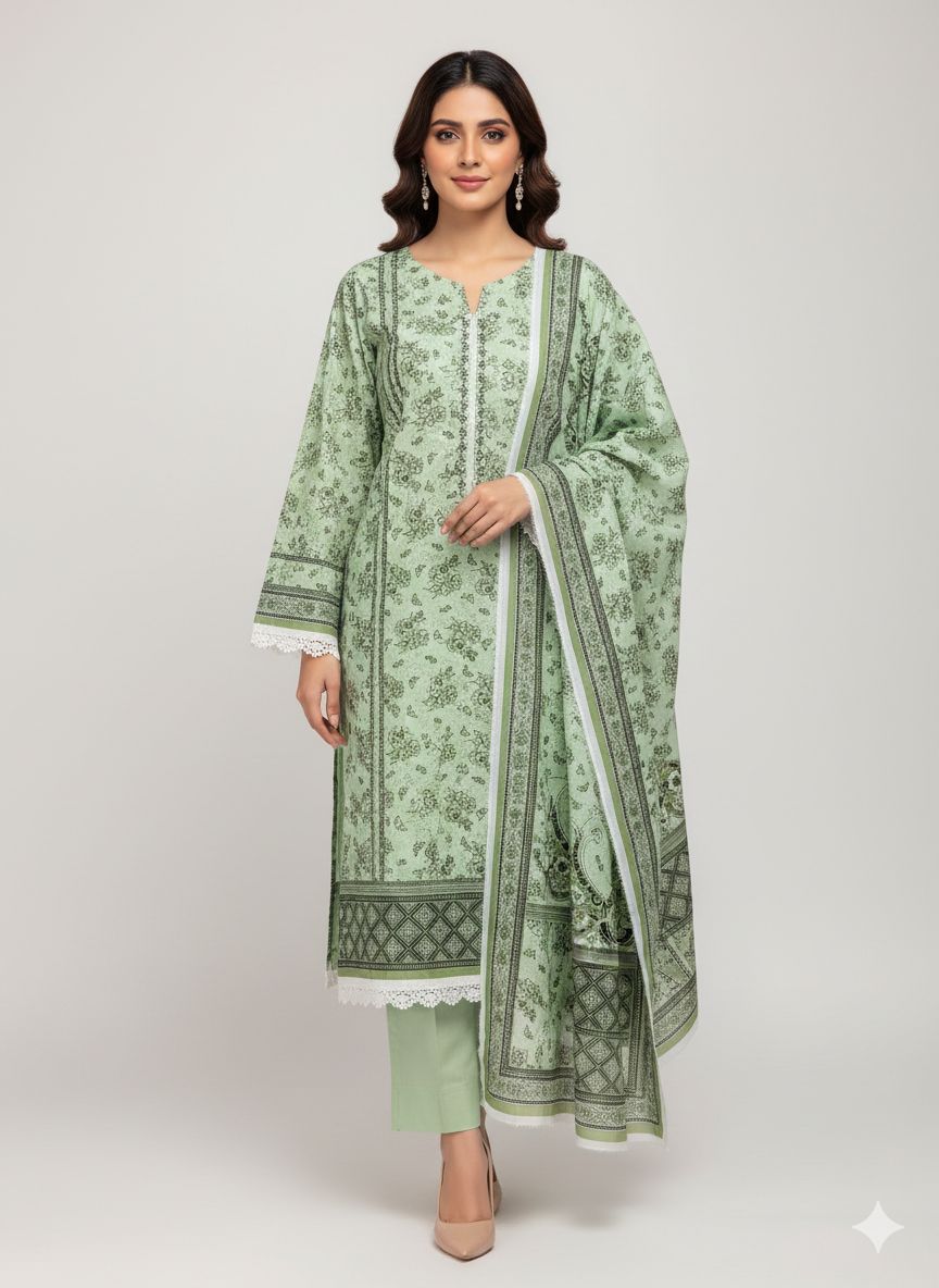 SAPPHIRE lawn 3pc suit