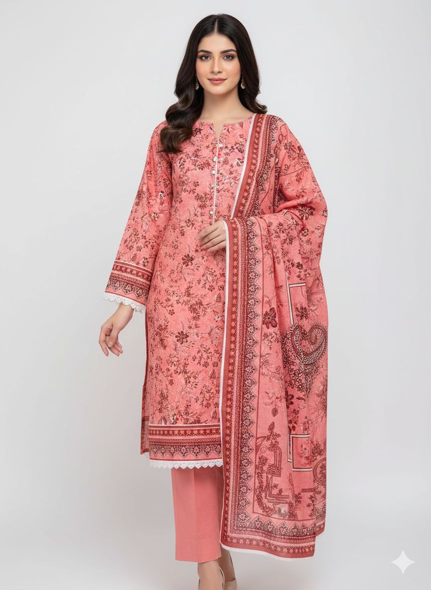 Sapphire lawn suit