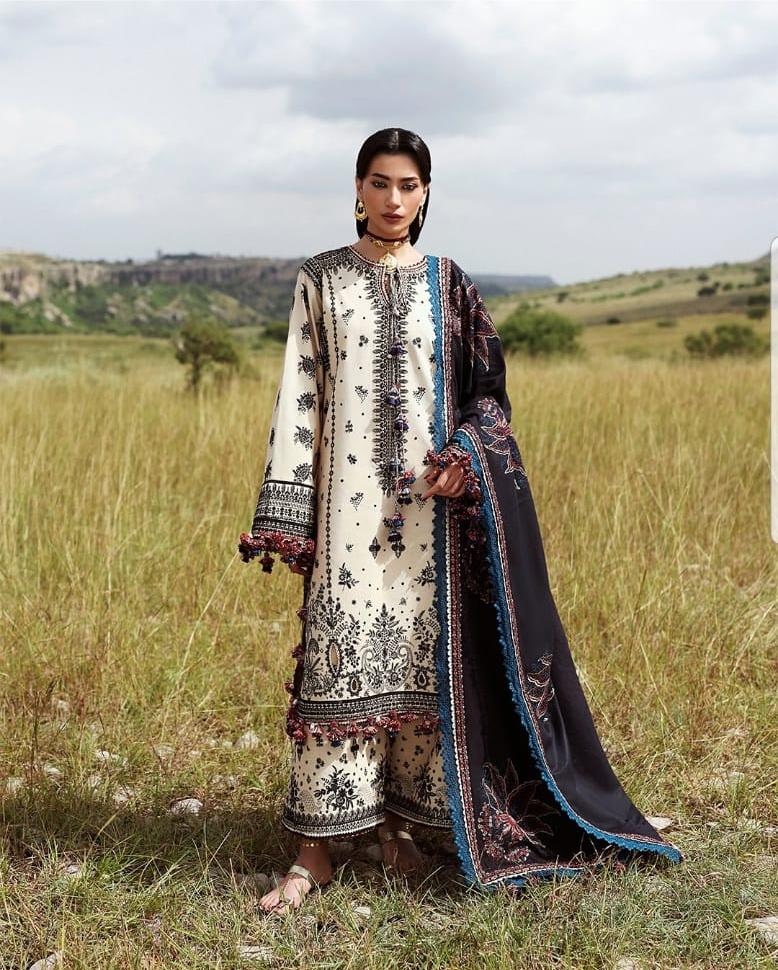 Brand Hussain rehar lawn 3pc