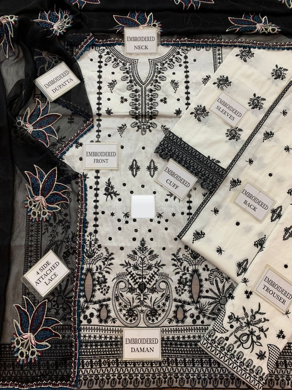 Brand Hussain rehar lawn 3pc