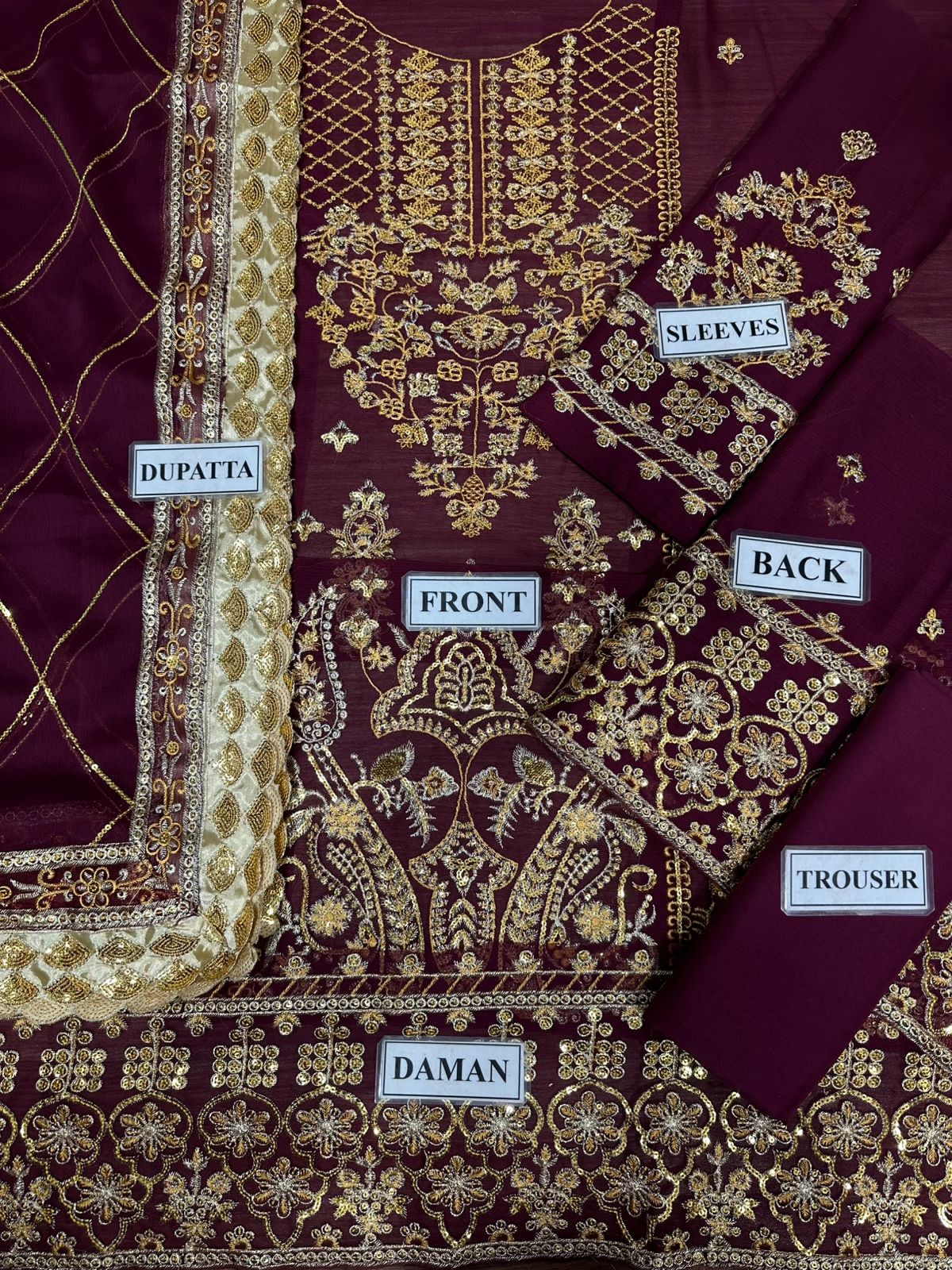 Brand Asim jofa shiffon dress