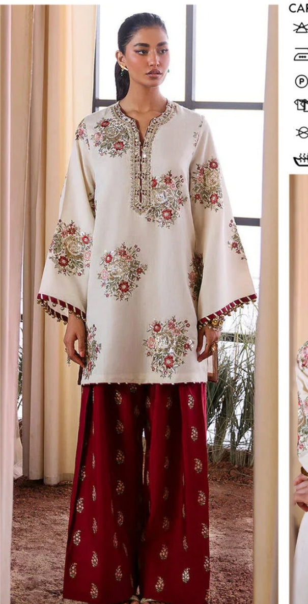 Lawn embroidery 2pc