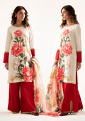 Printed silk suit